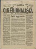 O Regionalista: Semanário Ilustrado, Ano 6, n.º 273