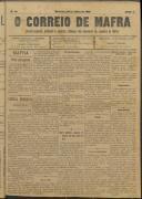 O Correio de Mafra: Jornal semanal, noticioso e agrícola, defensor dos interesses da Comarca de Mafra, Ano 2, n.º 36