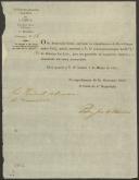 Circular do Distrito Administrativo de Lisboa, Repartição Central, 1.ª Divisão, pelo secretário geral o chefe da 4.ª Repartição, Pedro José de Oliveira, para o presidente da Câmara Municipal da Carvoeira, a informar do envio de um exemplar do n.º 1 do Boletim das Leis.