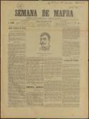 Semana de Mafra: Defensor dos interesses do Concelho de Mafra, Ano 1, n.º 14