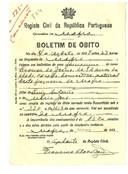 Boletim de Óbito 804
Leonor de Jesus
Coval 525