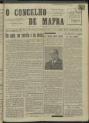 O Concelho de Mafra: Jornal Regionalista, Ano 28, n.º  669