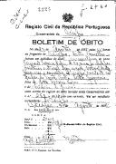 Boletim de Óbito 2226
Manuel Ferreira Lopes
Coval 307