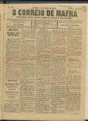 O Correio de Mafra: Jornal semanal, noticioso e agrícola, defensor dos interesses da Comarca de Mafra, Ano 4, n.º 118