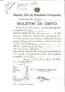 Boletim de Óbito 2241
Maria Silvestre Miranda
Coval 337