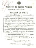 Boletim de Óbito 1172
Rosa Quitéria
Coval 195