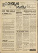 O Concelho de Mafra: Jornal Regionalista, Ano 36, n.º  786