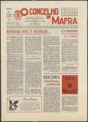 O Concelho de Mafra: Jornal Regionalista, Ano 38, n.º  813