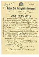 Boletim de óbito A2508
Américo António Chancas
Coval 156