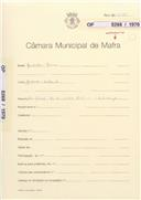 OP 5268/1970 Martinho Mariano - Jerumelo - Milharado ampliação de 1º andar destinado a habitação - licença de construção nº 863/1970 - licença de utilização nº 91/1971