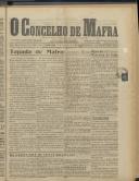 O Concelho de Mafra: Jornal Regionalista, Ano 13, n.º 420