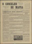 O Concelho de Mafra: Jornal Regionalista, Ano 31, n.º  706