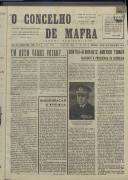 O Concelho de Mafra: Jornal Regionalista, Ano 26, n.º  637