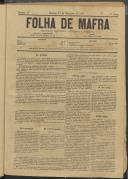 Folha de Mafra: Periódico noticioso, literário e agrícola, Ano 1, n.º 14