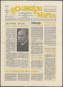 O Concelho de Mafra: Jornal Regionalista, Ano 39, n.º  821