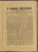 O Jornal Mafrense: Semanário noticioso, agrícola, científico, literário e recreativo, Ano 9, nº 458