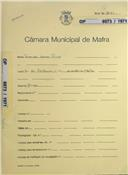 OP 6073/1971 - Fernando Gomes Franco - Rua do Fontanário, nº 15  -A-da-Perra-Mafra
Construção de uma moradia
Licença de construção n.º 895/1971
Licença de habitação n.º 374/1972