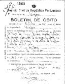 Boletim de Óbito 1965
António da Cruz Amaro
Coval 455