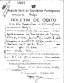 Boletim de Óbito 1968
Guilhermina da Conceição
Coval 216