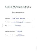 OP José Alves Ramos - Construir duas casas  terreas geminadas de habitação, Rua Barros Laborão, nº 4 e 4A, em Mafra - - Licença de construção nº. 740/1953 - Licença de utilização nº. 567/1956.