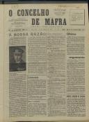 O Concelho de Mafra: Jornal Regionalista, Ano 30, n.º  702