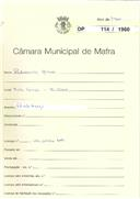 OP 114/1960 - Patrocínio Manuel - construção de habitação - licença de construção nº 401/1960, de 23-04-60