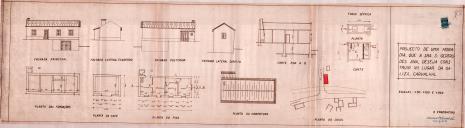 OP Gertudes Ana (Manuel Joaquim) - Galiza / Cheleiros - Construir uma casa para habitação - licença de construção nº. 1676/1951 - Licença de utilização nº. 223/1964.