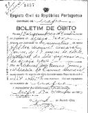 Boletim de Óbito 1887
Hélder Manuel Amaral Gomes
Coval 28