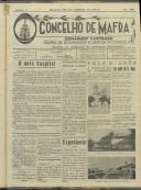 O Concelho de Mafra: Semanário ilustrado. Órgão de Propaganda e Defesa do Concelho, Ano 1, n.º 25