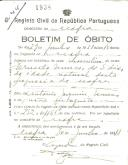 Boletim de Óbito 1938
Ernesto Nunes
Coval 44