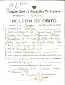 Boletim de Óbito 1895
Maria da Conceição Rodrigues
Coval 513