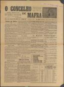 O Concelho de Mafra: Jornal Regionalista, Ano 9, n.º 327