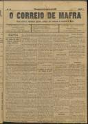 O Correio de Mafra: Jornal semanal, noticioso e agrícola, defensor dos interesses da Comarca de Mafra, Ano 2, n.º 37