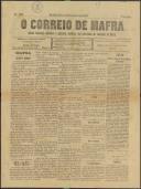 O Correio de Mafra: Jornal semanal, noticioso e agrícola, defensor dos interesses da Comarca de Mafra, Ano 6, n.º 206