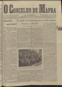 O Concelho de Mafra: Jornal Regionalista, Ano 17, n.º 521