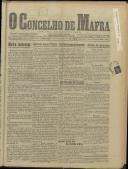 O Concelho de Mafra: Jornal Regionalista, Ano 14, n.º 432