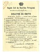 Boletim de Óbito 797
Alfredo Gomes de Oliveira
Coval 522