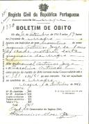 Boletim de Óbito 1330
Joaquim Antunes Jorge
Coval 285