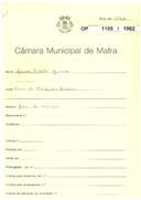 OP 1105/1962 - Manuel Batalha Jacinto - Cabeça Alta - Achada - construção de muro.
Licença de construção n.º 268/62