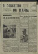 O Concelho de Mafra: Jornal Regionalista, Ano 26, n.º  639