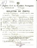 Boletim de Óbito 1724
Manuel José Soares
Coval 127