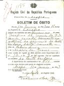 Boletim de Óbito 1195
Josefina de Jesus
Coval 217