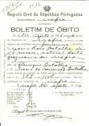 Boletim de Óbito 1512
Maria Rosa Batalha
Coval 353