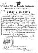 Boletim de Óbito 1314
José Martins
Coval 431