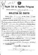 Boletim de Óbito 1561
Maria Amália Duarte
Coval 71