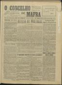 O Concelho de Mafra: Jornal Regionalista, Ano 10, n.º 345