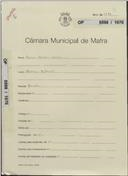 OP 5598/1970 Eurico Carreira Carlos - Charneca - Milharado - construção de uma moradia - licença de construção nº 157/1971 licença de utilização nº 282/1971 