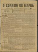 O Correio de Mafra: Jornal semanal, noticioso e agrícola, defensor dos interesses da Comarca de Mafra, Ano 1, n.º 4