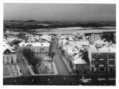 Fotografia Reprodução. Vista parcial da vila de Mafra depois do nevão de 1945