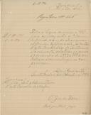 Ofício do juiz da Irmandade do Santíssimo Sacramento de Santo Isidoro, Bento José Alberto Gorjão, dirigido ao administrador do Concelho de Mafra, a informar do envio das contas da referida Irmandade, relativas ao ano económico de 1893 a 1894, para aprovação superior.   